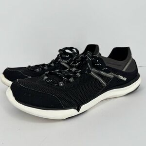 TEVA Black White Evo Water Lace Up Sneakers Shoes Size 10.5